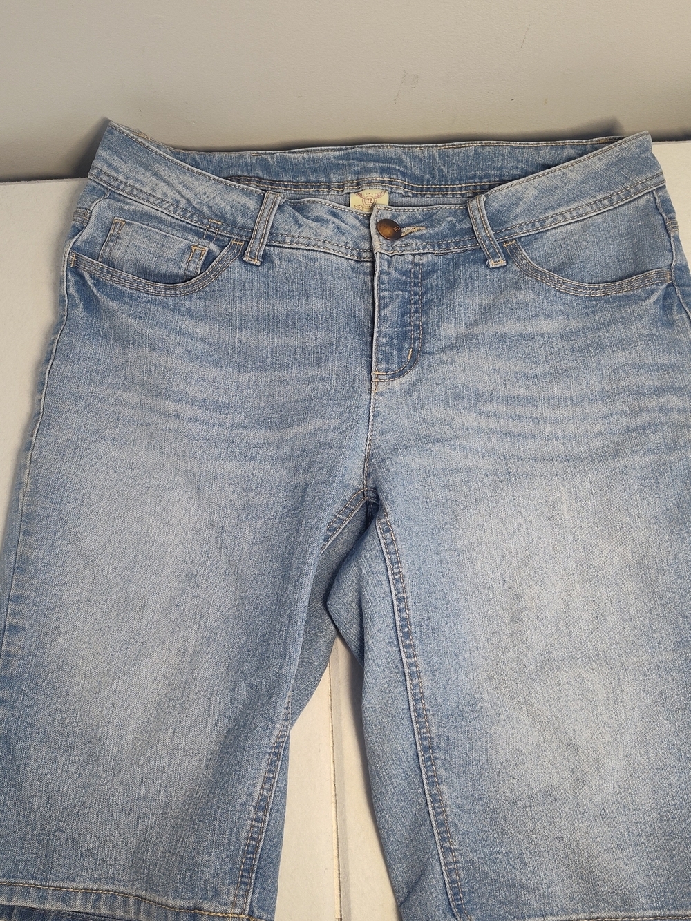 Faded Glory Light Blue High-Rise Women’s Denim Shorts #333